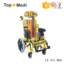 Topmedi Rollstuhl mit hoher Rückenlehne für Kinder mit Zerebralparese